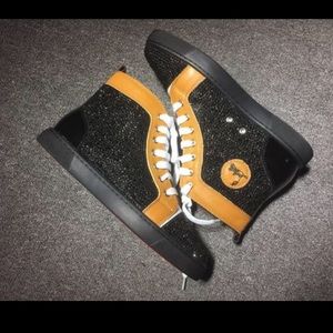 Christian Louboutin High Top Strass Flats EU44