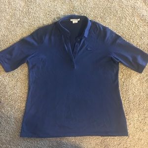 Lacoste 3/4 Sleeve Indigo Blue Polo