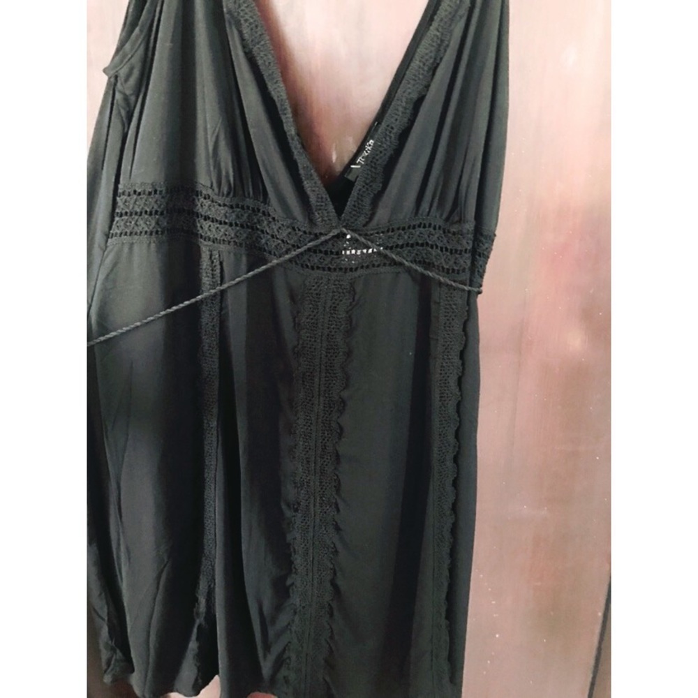 Short Dress 👗Lindo Traje Negro de algodón , 1x 🖤