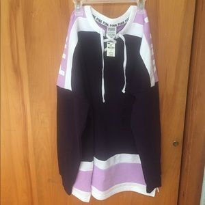 VS Pink Lace up varsity crew