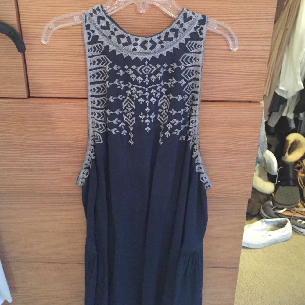 High neck embroidered urban outfitters top