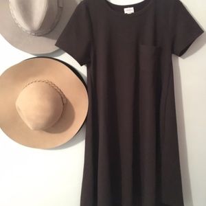 LIKE NEW LuLaRoe Brown Carly (thicker material)