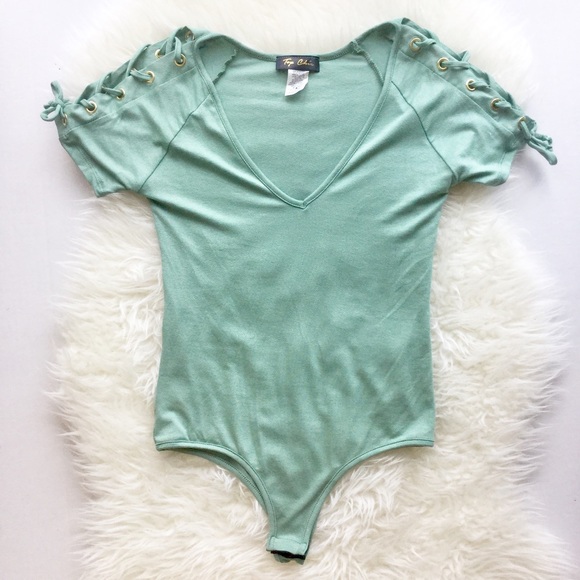 LAST1// $10 SALE New Mauve or Sage Bodysuit - Picture 2 of 4