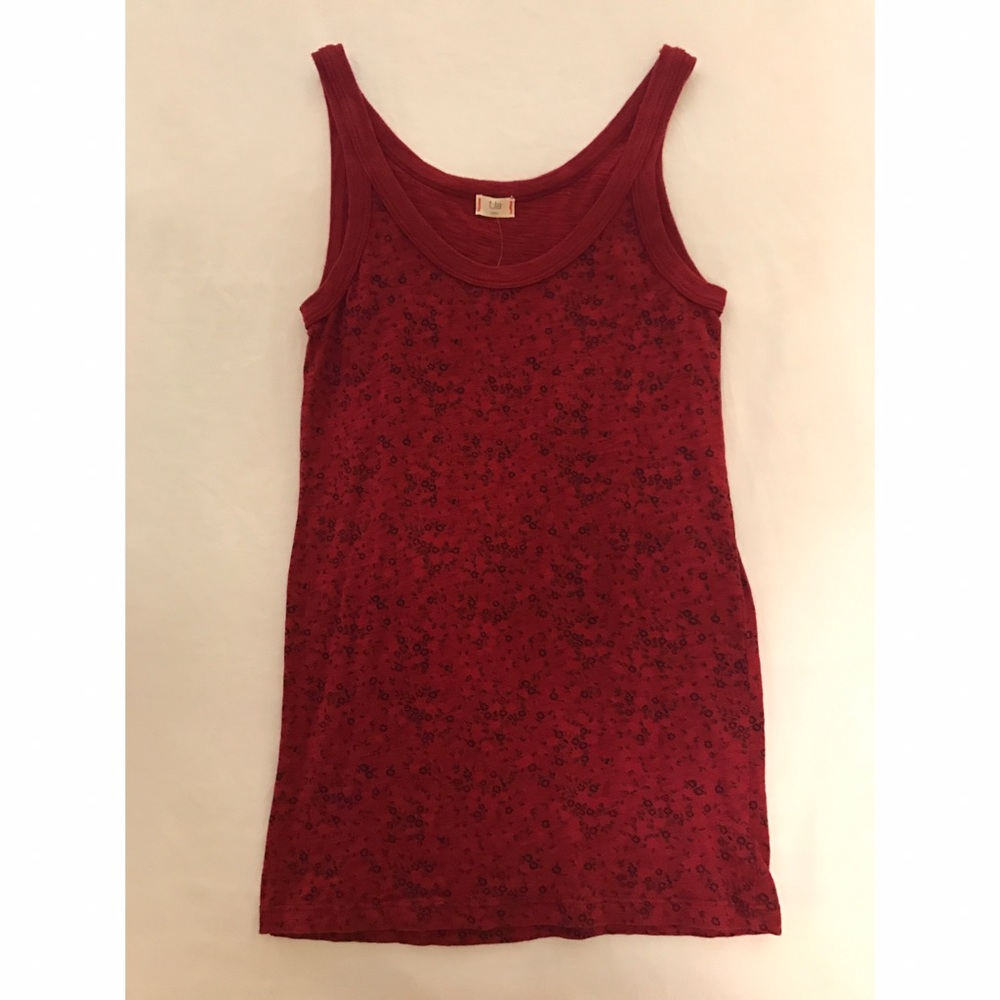 tla top
Color: Red (and Black)
Size: Small