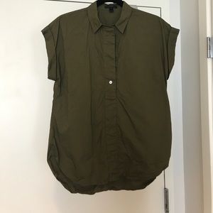 J. Crew Olive Green Top Size 8