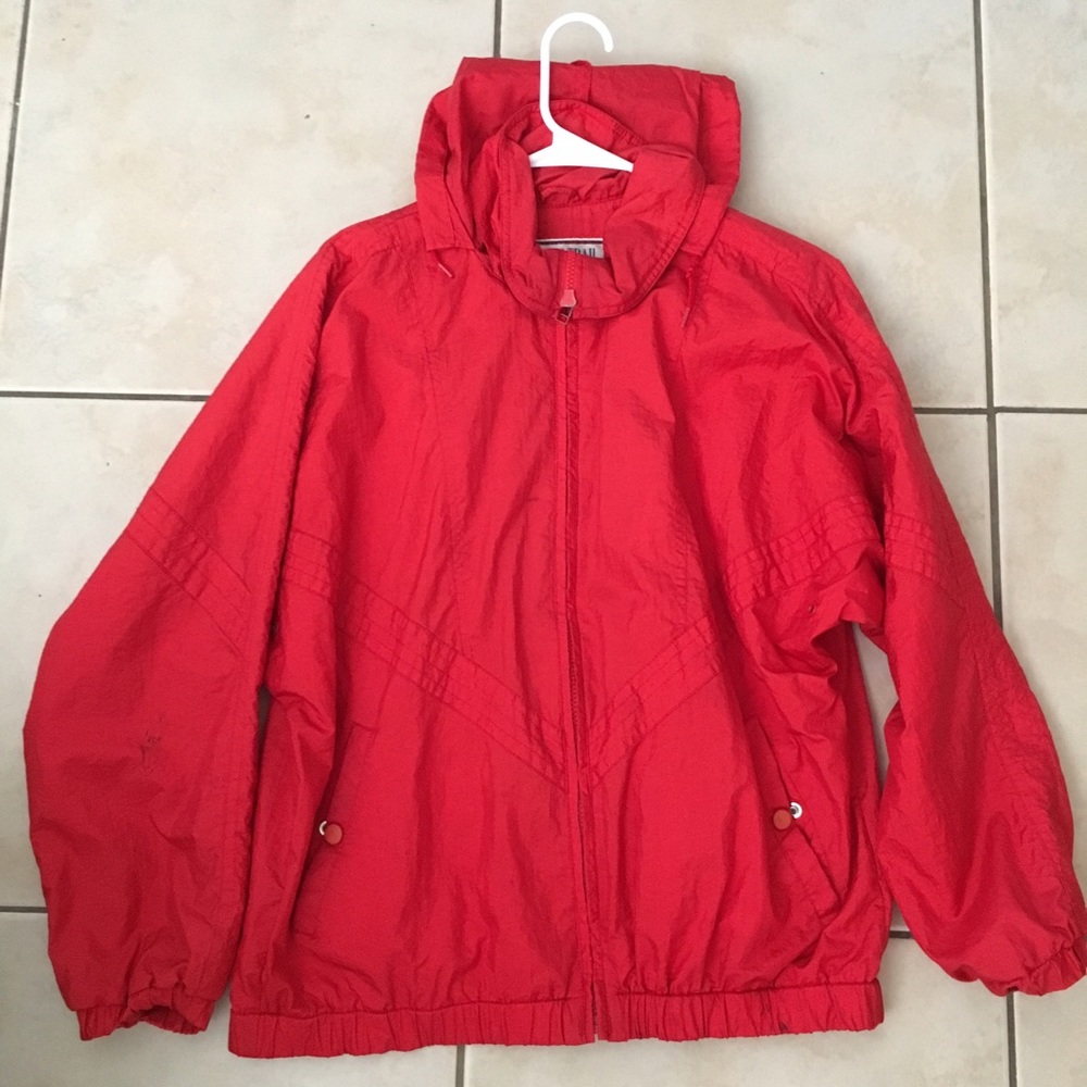 Vintage Red Windbreaker