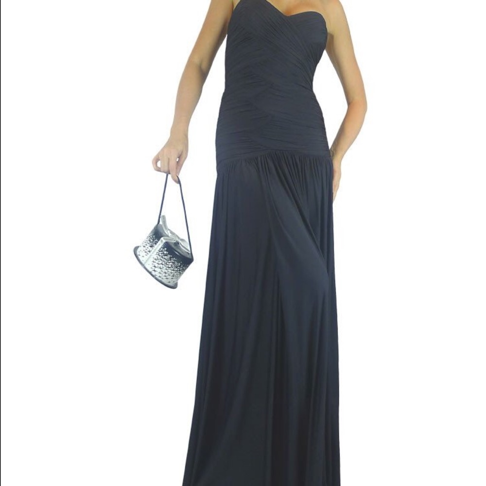 Ana Maria Couture black gown. Size Medium