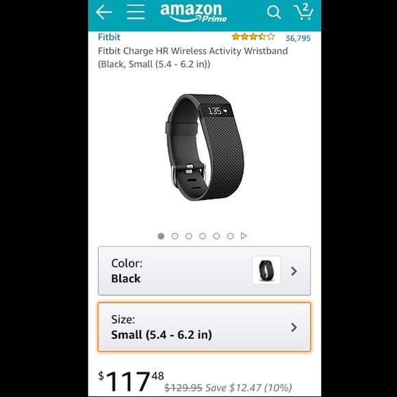 FitBit Charge HR - small band - Picture 1 of 6
