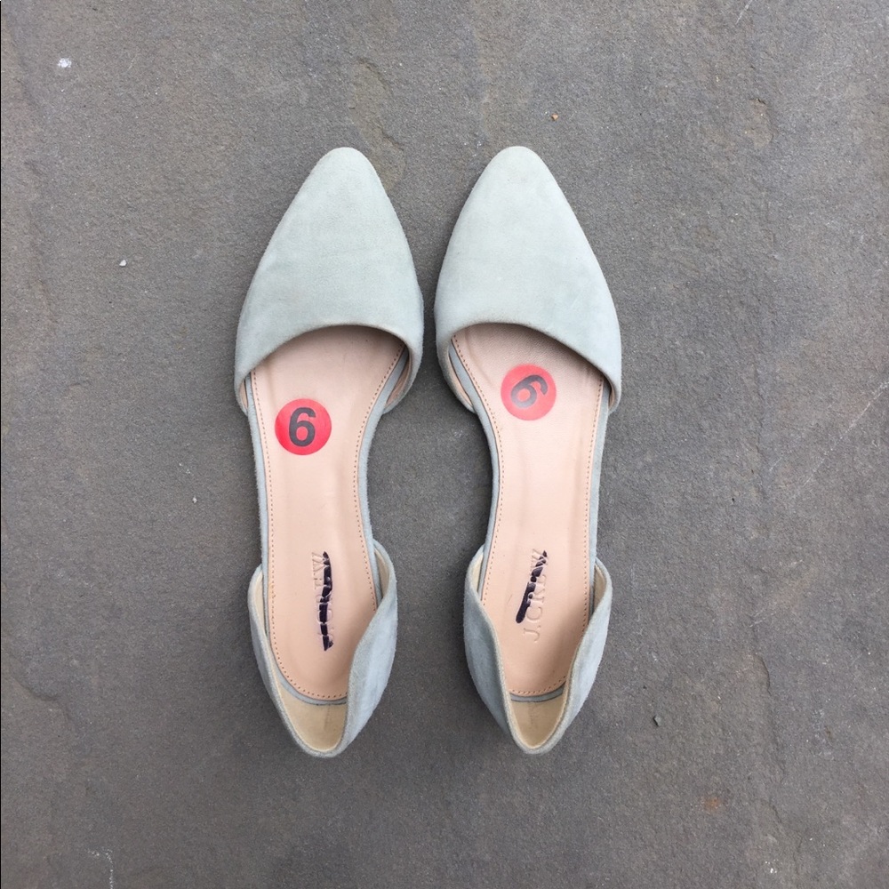J. Crew suede flats