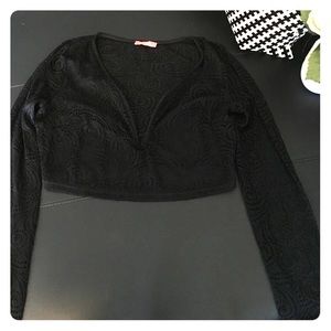 Lace crop top