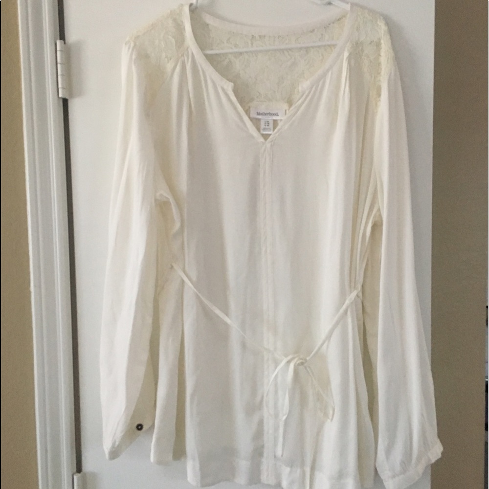 Motherhood maternity top white xl