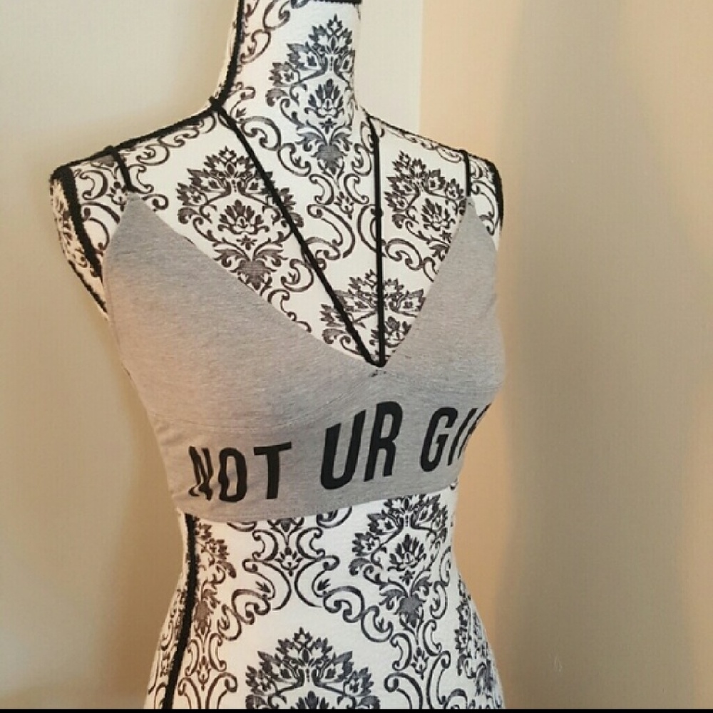 Not UR Girl Cotton Top/Bralette - Picture 3 of 4