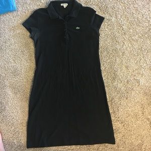 Lacoste Black Polo Dress
