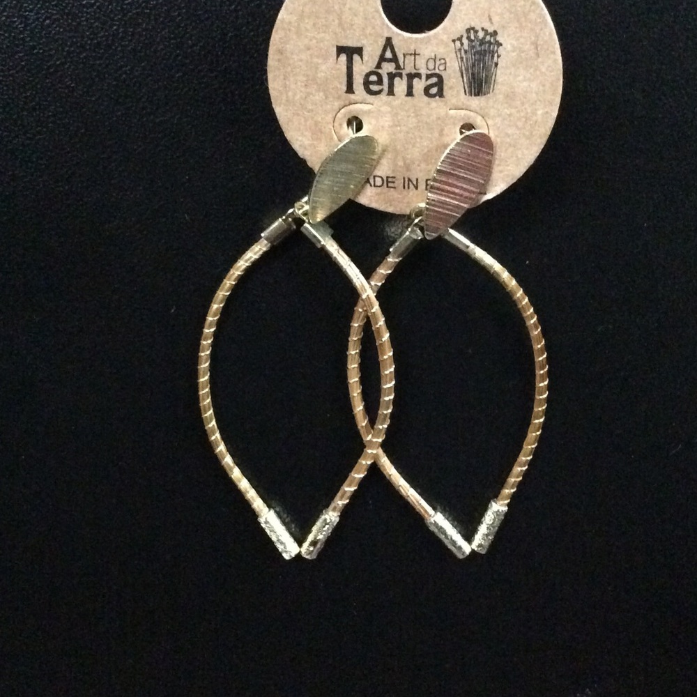 Art da Terra | 2 1/2" Golden Grass Earrings