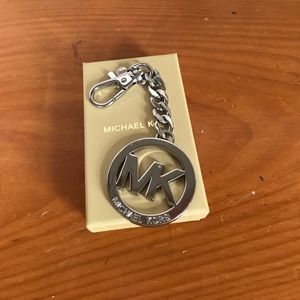 Michael kors silver MK key chain!