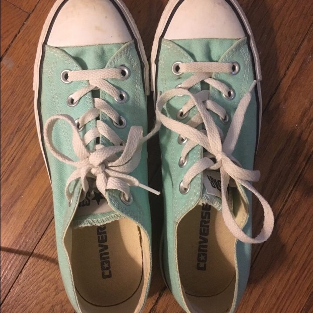 Tiffany blue converse women's 8