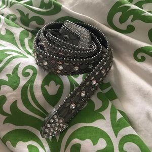 Silver Bling Belt