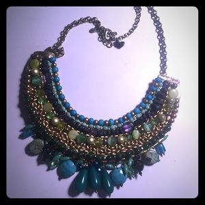 Chico's beaded collar necklace