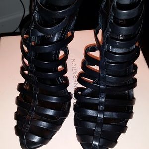 BCBG caged heels - size 10 (nearly new)