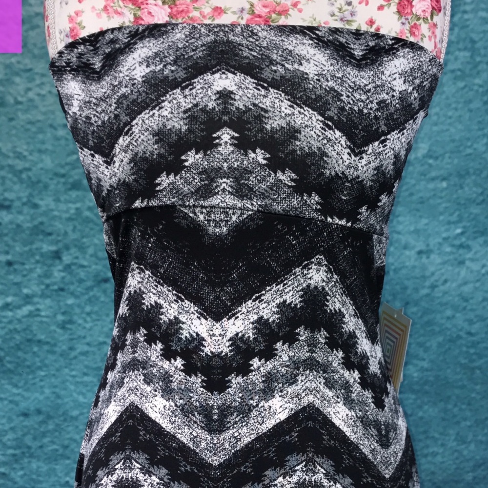 Unicorn black and white lularoe Maxi skirt Chevron