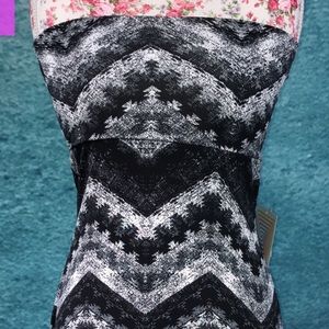 Unicorn black and white lularoe Maxi skirt Chevron