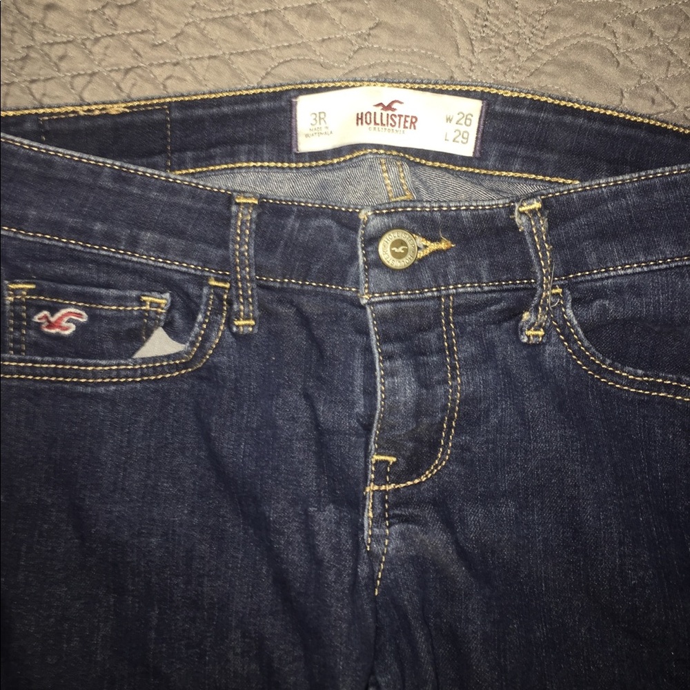 Hollister dark denim skinny jean