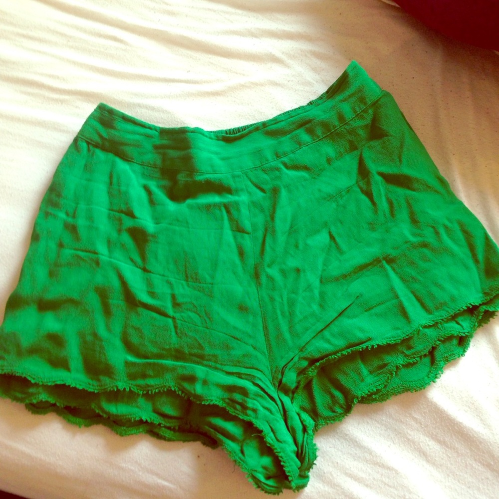 Free People Green Shorts