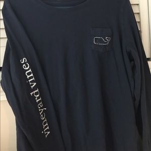 Vineyard Vines Heathered Whale Pocket Longsleeve