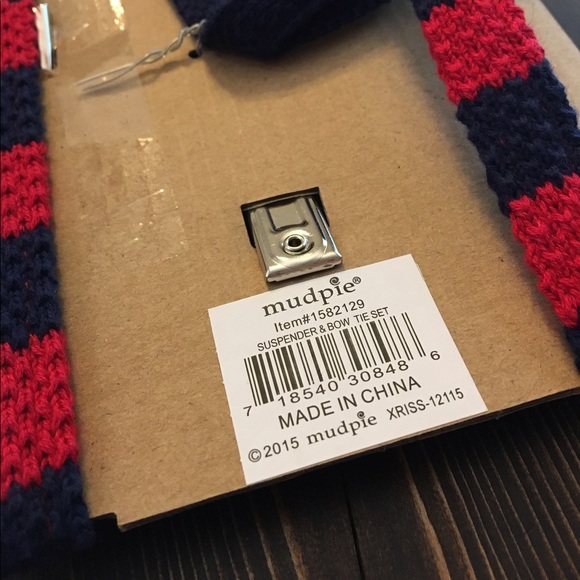 Mudpie BABY Suspender & Bow Tie Set - Picture 2 of 3