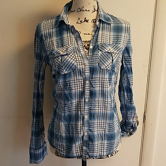 Aeropostale Tops - Blue plaid Aeropostale button up