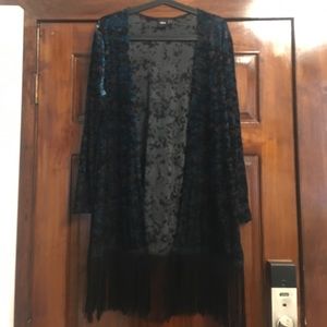 ASOS fringe kimono