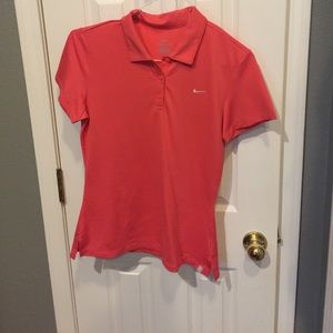 Dri fit, Nike, women's golf shirt l, like new