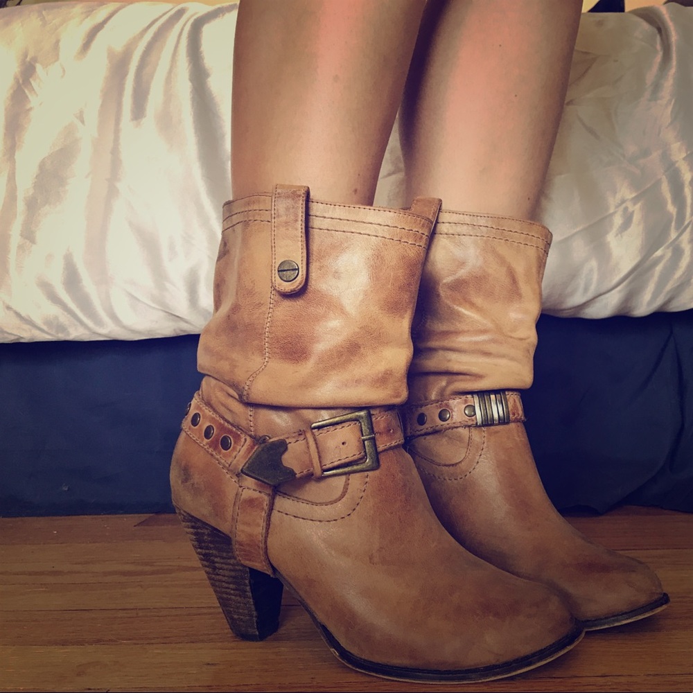 Aldo tan booties