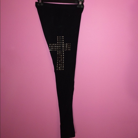 Love Culture Pants - Studded Cross Leggings Love Culture Pants - Studded Cross Leggings