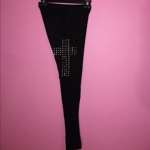 Love Culture Pants - Studded Cross Leggings Love Culture Pants - Studded Cross Leggings