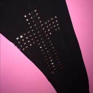 Love Culture Pants - Studded Cross Leggings Love Culture Pants - Studded Cross Leggings
