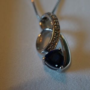 Kay's blue sapphire necklace