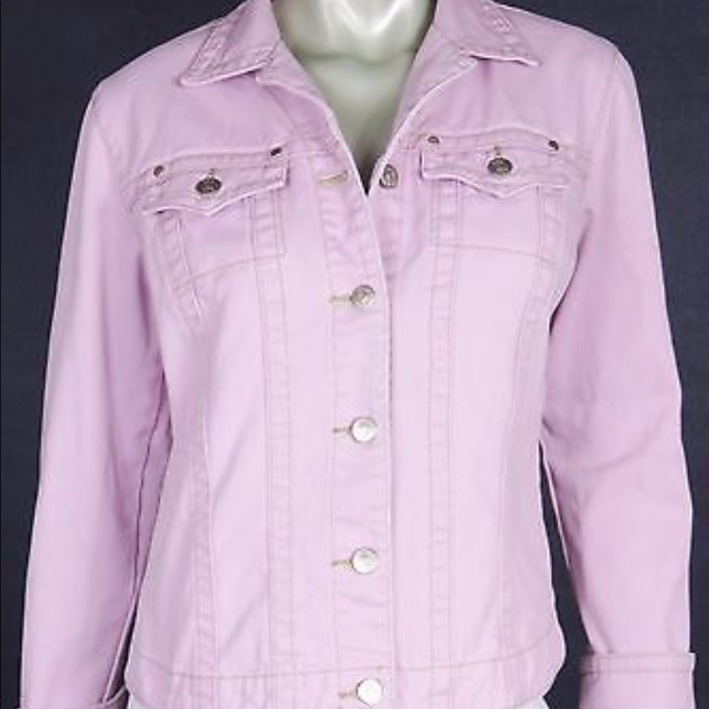 CAbi denim jacket- lilac color