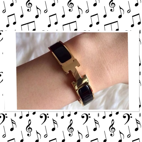 12MM stylish stainless steel H shape buckle bangle - Picture 4 of 4