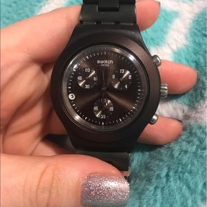 Swatch Unisex Full Blooded Brown Aluminum Watch