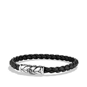 David Yurman Chevron Woven Rubber Bracelet