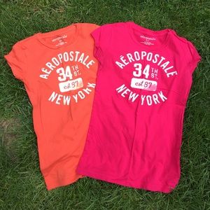 Small Aeropostale Short Sleeve Shirts