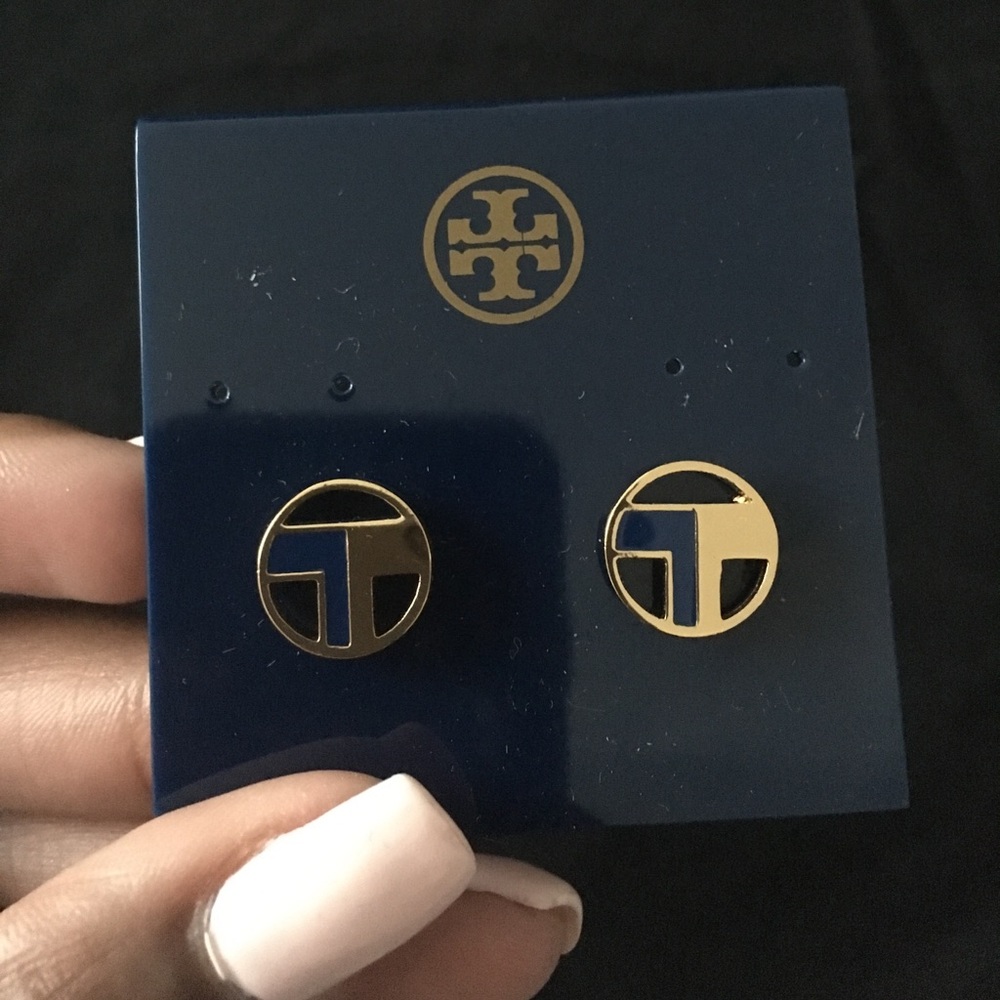 Tory Burch "T" logo earrings