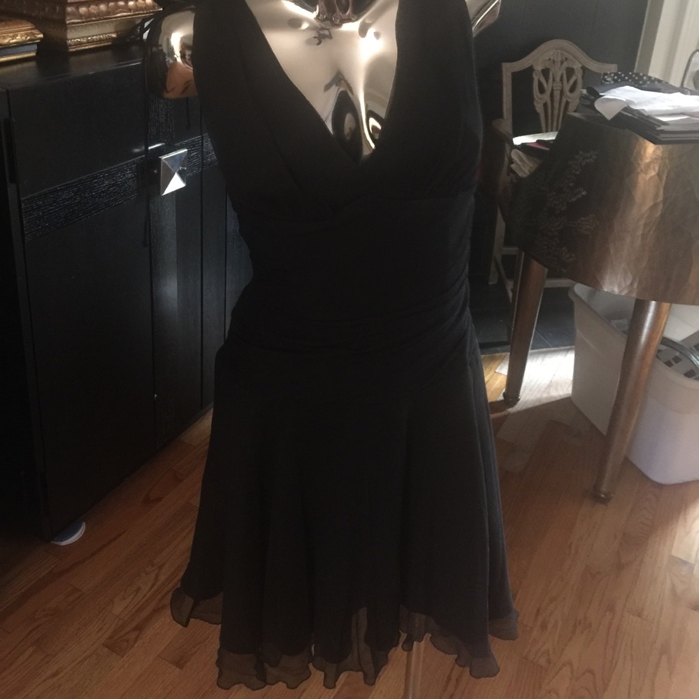 Black chiffon Dress playful sexy