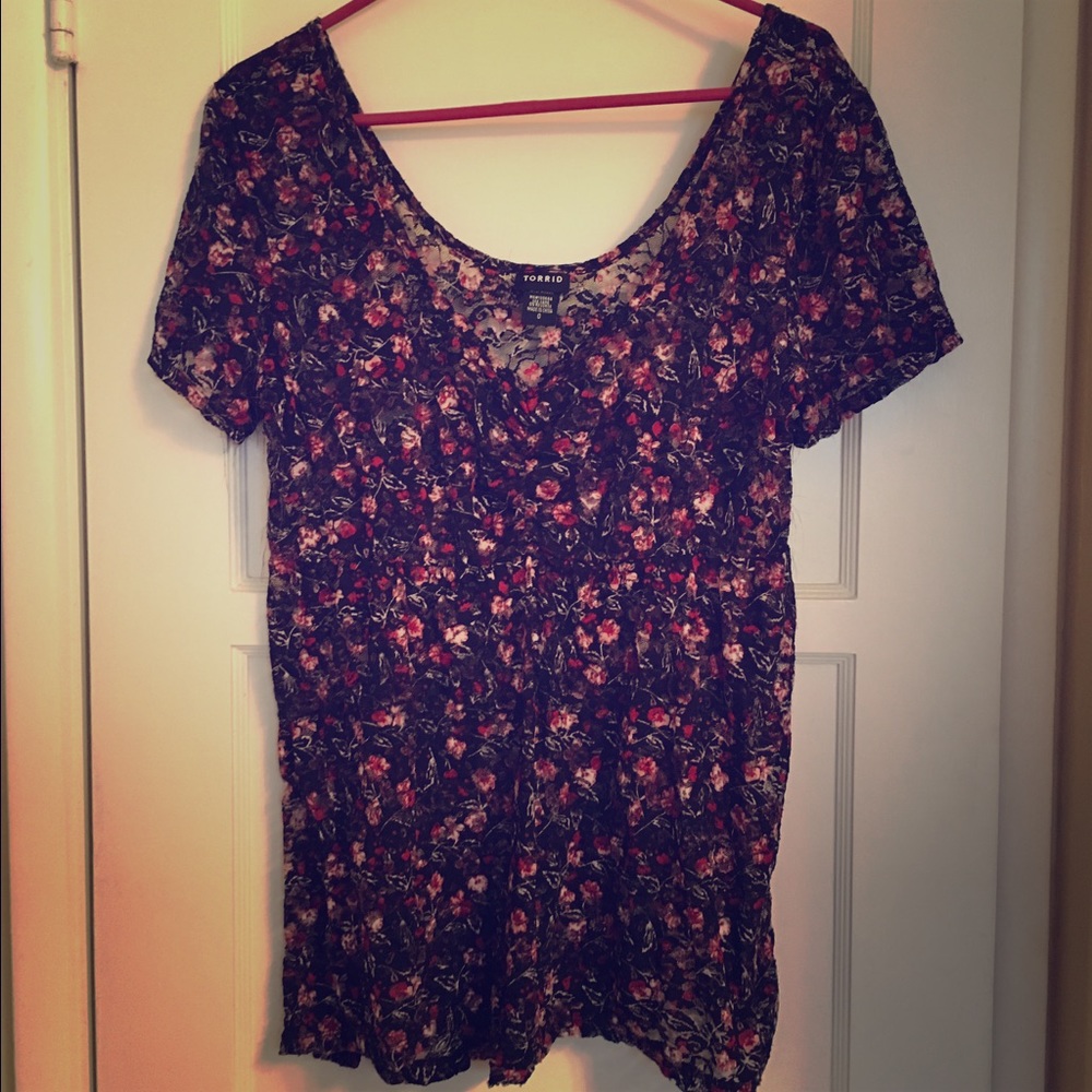 Torrid lace shirt