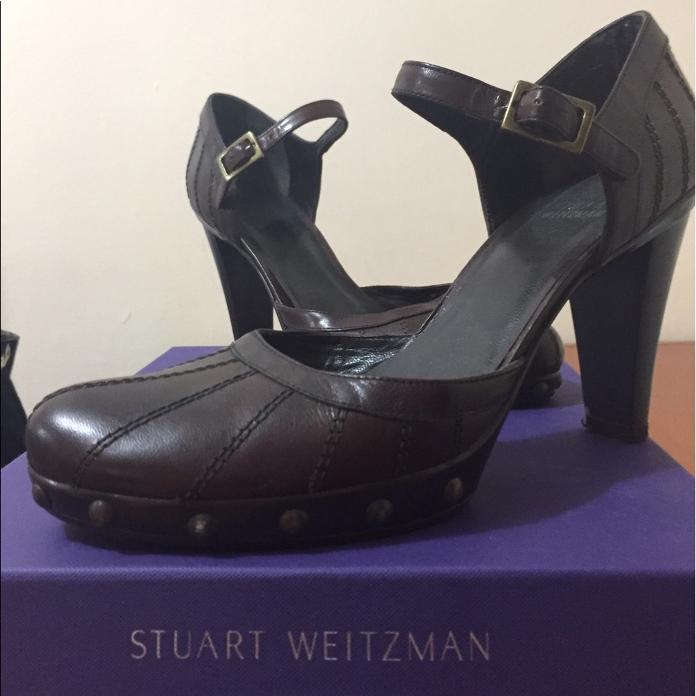 Stuart Weitzman brown heels