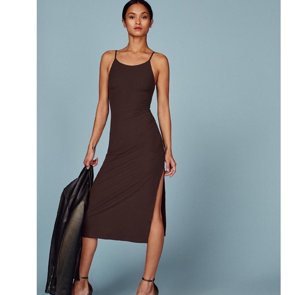 Reformation Sterling dress in cafe