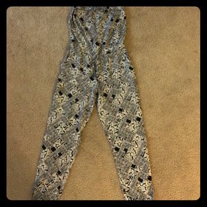 Tribal Pattern Strapless Jumper