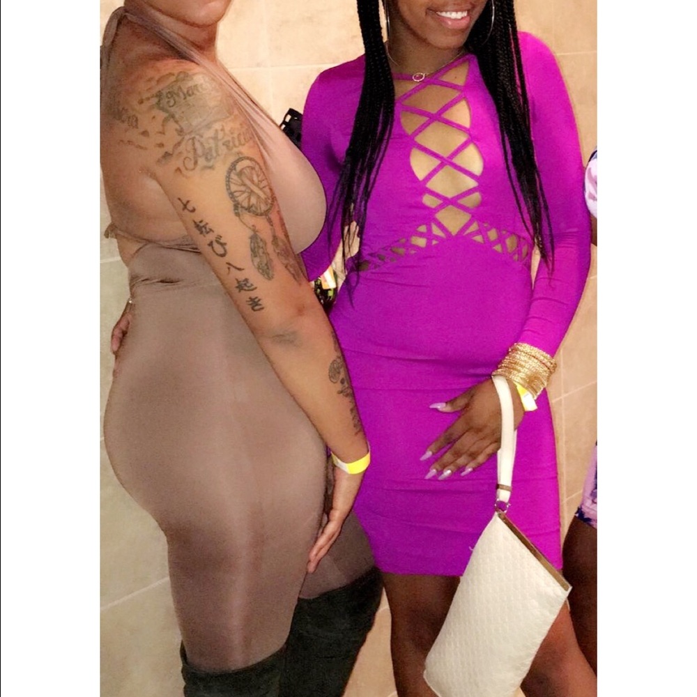 Purple (M) Bodycon Dress 🌸