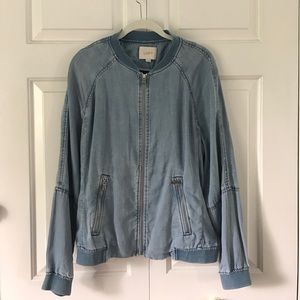 Loft Denim Bomber Jacket